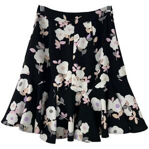 Kate Spade Women's Floral Swing Skirt Floral Print Office Wear Preppy Size 00